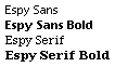 Espy Sans font