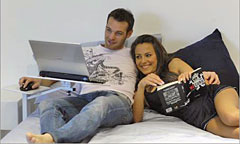 Lounge-book Freestanding Recliner Laptop Stand