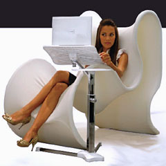 Lounge-book Freestanding Recliner Laptop Stand