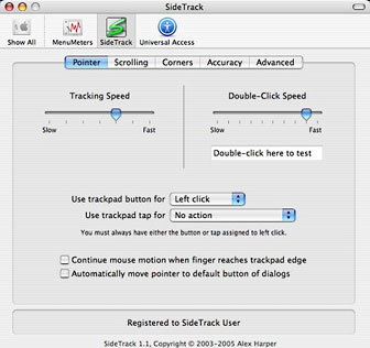 Sidetrack pointer