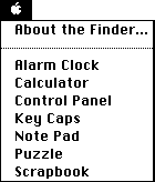 Apple menu