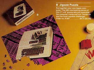 catalog description of Apple II puzzle
