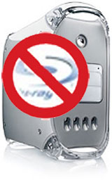 No Blu-ray on G4 Macs