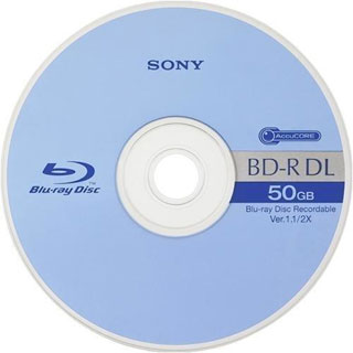 50 GB Blu-ray dual-layer disc