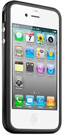 White iPhone 4 with black bumper