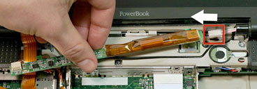 Video inverter in Pismo PowerBook &copy;iFixit