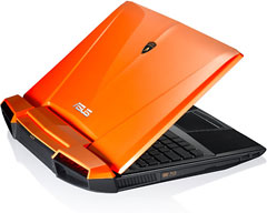orange Asus Lamborghini VA7 Laptop