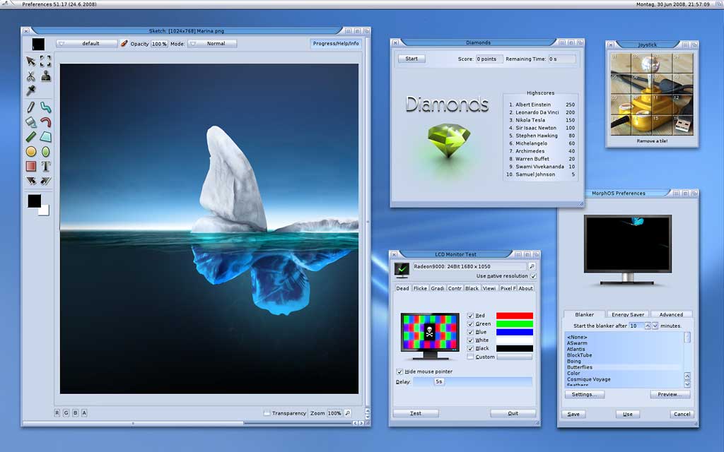 MorphOS screen shot