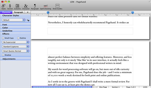Pagehand screen shot