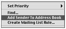 add sender