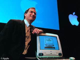 Steve Jobs unveils the original iMac
