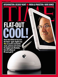 Time magazine cover with G4 iMac