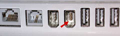 broken FireWire port