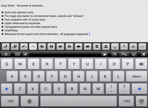 1a Easy Writer Text Processor for iPad