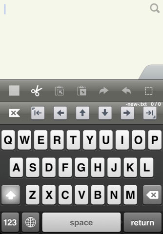 Arrow Note iOS Text Editor on iPhone
