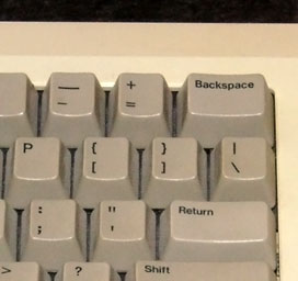 Backspace key on original Macintosh keyboard