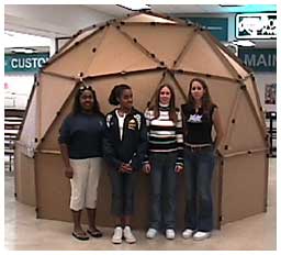 cardboard dome