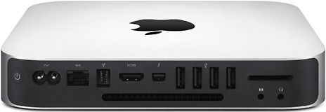 rear of Mac mini