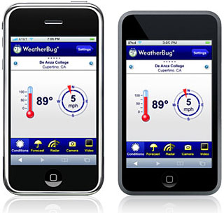 WeatherBug for iPhone and iPod touch