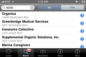 The Cannabis iPhone app