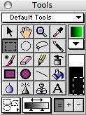 Color It's tools palette