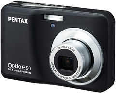 Pentax Optio E90 in black