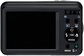 back of Pentax Optio E90