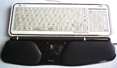 RollerMouse 2 with i-Rocks Illuminated Keyboard
