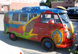 hand painted VW microbus