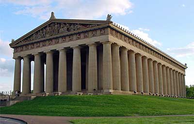 duplicate restored Parthenon in Nashville, Tennessee