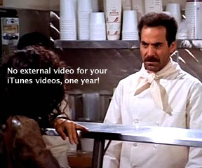 Video Nazi: No external video for you!
