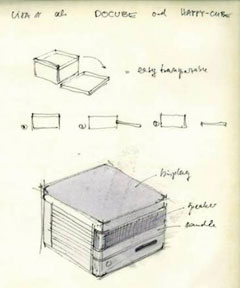 1982 Macintosh Cube concept drawing
