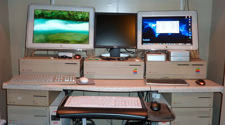 workstation in a closet
