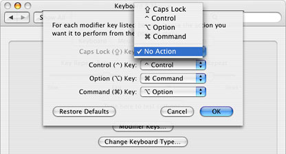 In OS X, you can disable the Caps Lock key