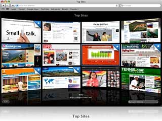 Top Sites feature in Safari 4