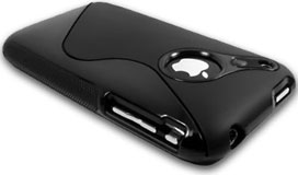 black Okeba gel case for iPhone 3GS