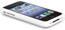 white Okeba gel case for iPhone 3GS