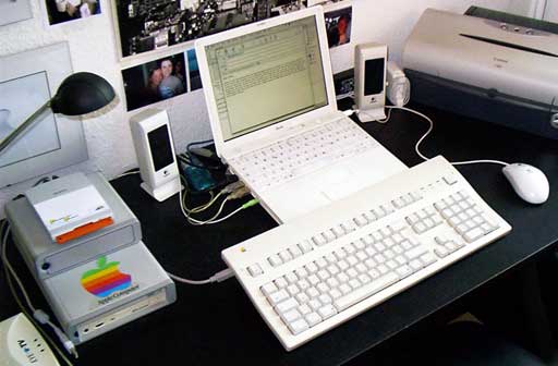 Extended Keyboard II with iBook