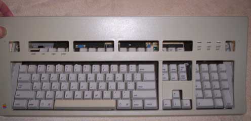 lifting the top of the Extended Keyboard
