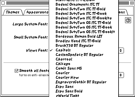 View Fonts