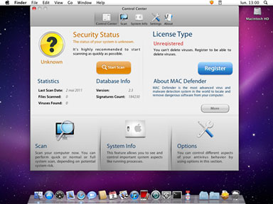 MAC Defender says you're Mac is infected