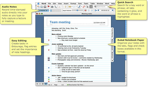 Word 2004 Notebook