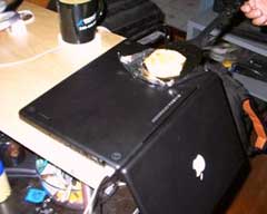 Cooking an egg on a MacBook
