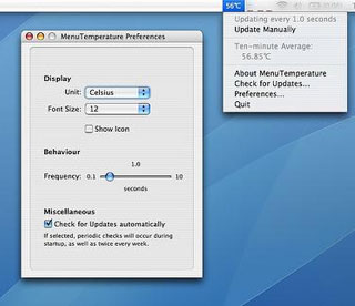 MenuTemperature