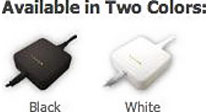 available in black or white