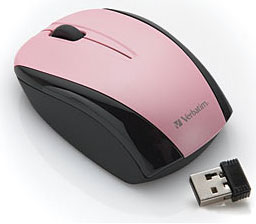 pink Color Nano Wireless Notebook Mouse