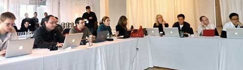 Lots of MacBooks among attendees of the Mobius 2009 conference.