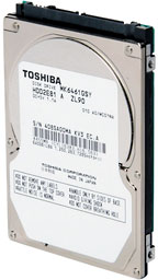 Toshiba's new notebook hard drive