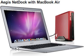 Aegis NetDock with MacBook Air