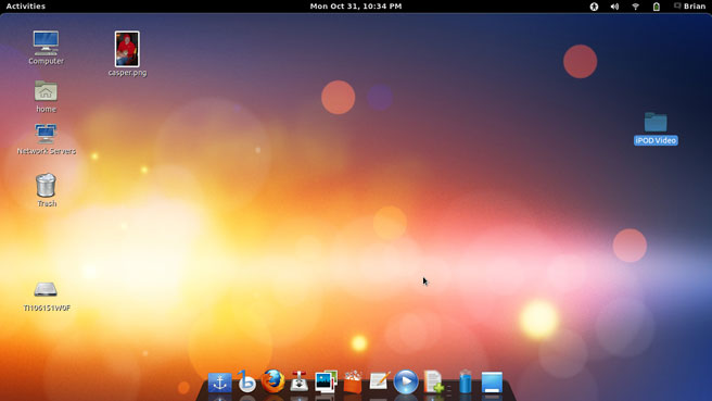 Ubuntu 10.10 GNOME desktop